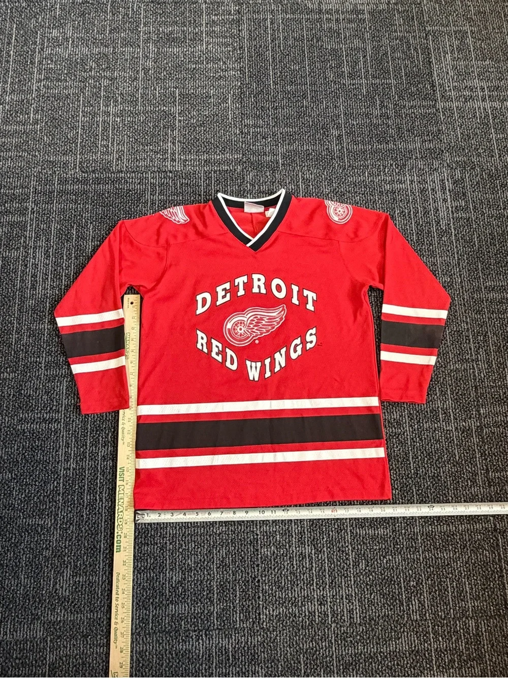 Vintage WINNING GOAL Detroit Red Wings NHL Hockey Jersey Youth Size  L 16-18